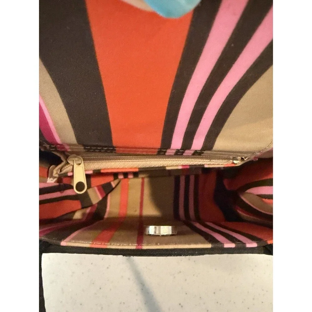 Kate Spade New York Black Women’s Tote, Multicolor Lining, Inner Pockets